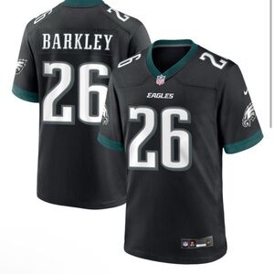 Eagles Black Jersey Saquon Barkley XL